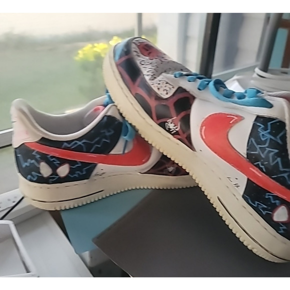 Nike Airforce One Men\'s Spiderman Hand painted Sz 10.5 main image 6